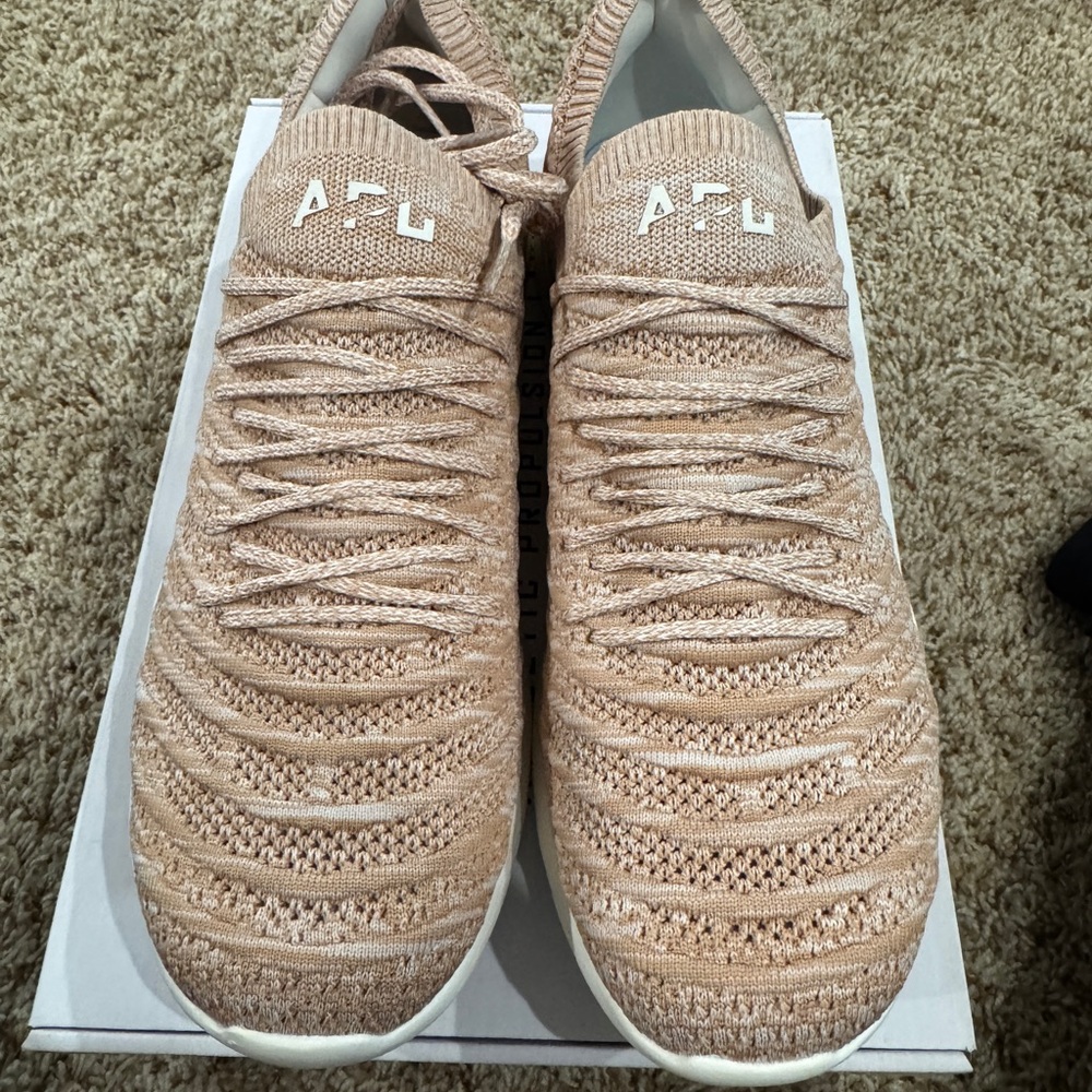 APL Women's Beige Knit Athletic Shoes